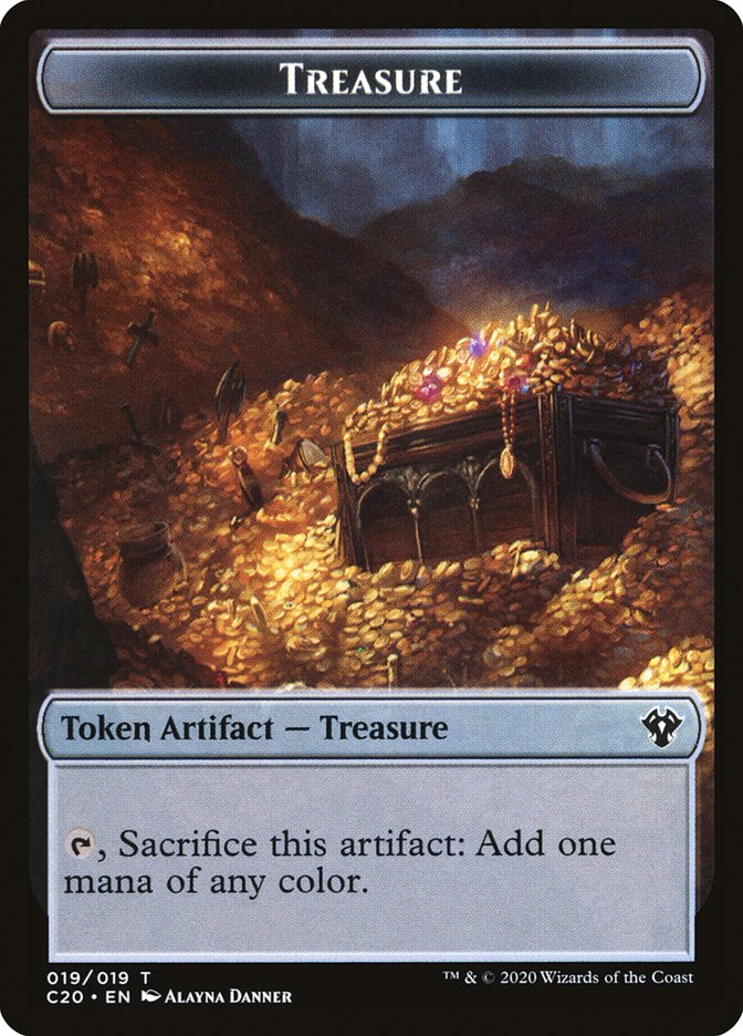 Human // Treasure Double-Sided Token [Commander 2020 Tokens] - Magic: The Gathering - Card Brawlers | Quebec | Canada |