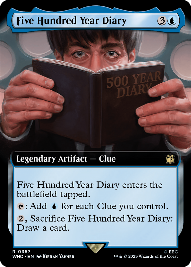 Five Hundred Year Diary (Extended Art) [Doctor Who] - Magic: The Gathering - Card Brawlers | Quebec | Canada |