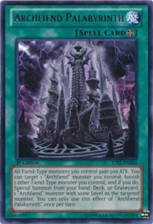 Archfiend Palabyrinth [JOTL-EN066] Rare - Yu-Gi-Oh! - Card Brawlers | Quebec | Canada |