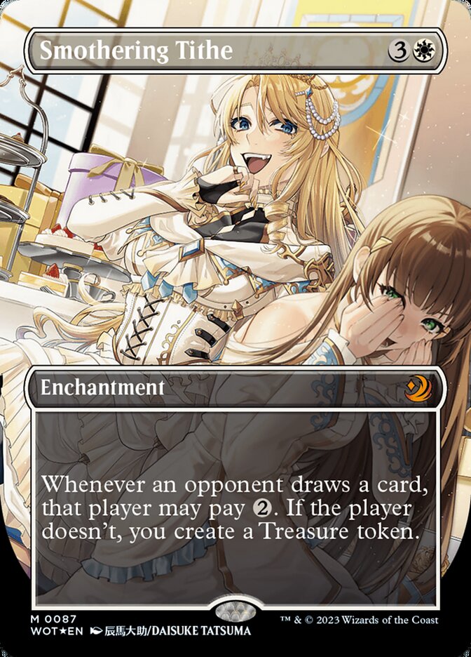 Smothering Tithe (Anime Borderless) (Confetti Foil) [Wilds of Eldraine: Enchanting Tales] - Magic: The Gathering - Card Brawlers | Quebec | Canada |