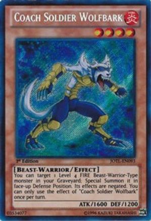Coach Soldier Wolfbark [JOTL-EN093] Secret Rare - Yu-Gi-Oh! - Card Brawlers | Quebec | Canada |