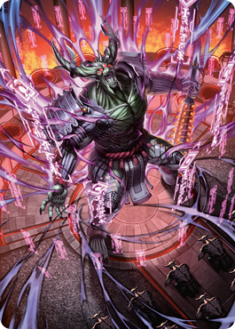 Hidetsugu, Devouring Chaos Art Card [Kamigawa: Neon Dynasty Art Series] - Magic: The Gathering - Card Brawlers | Quebec | Canada |