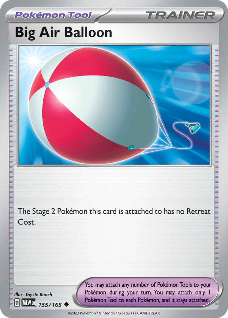 Big Air Balloon (155/165) [Scarlet & Violet 151] - Pokémon - Card Brawlers | Quebec | Canada |