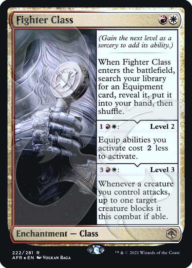Fighter Class (Ampersand Promo) [Dungeons & Dragons: Adventures in the Forgotten Realms Promos] - Magic: The Gathering - Card Brawlers | Quebec | Canada |