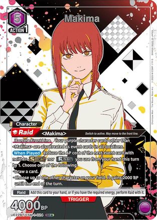 Makima (024) (SR*) (Box Topper Silver Foil) (UE22BT/CSM-1-024) - UE22BT CHAINSAW MAN Foil