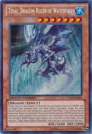 Tidal, Dragon Ruler of Waterfalls [CT10-EN001] Secret Rare - Yu-Gi-Oh! - Card Brawlers | Quebec | Canada |
