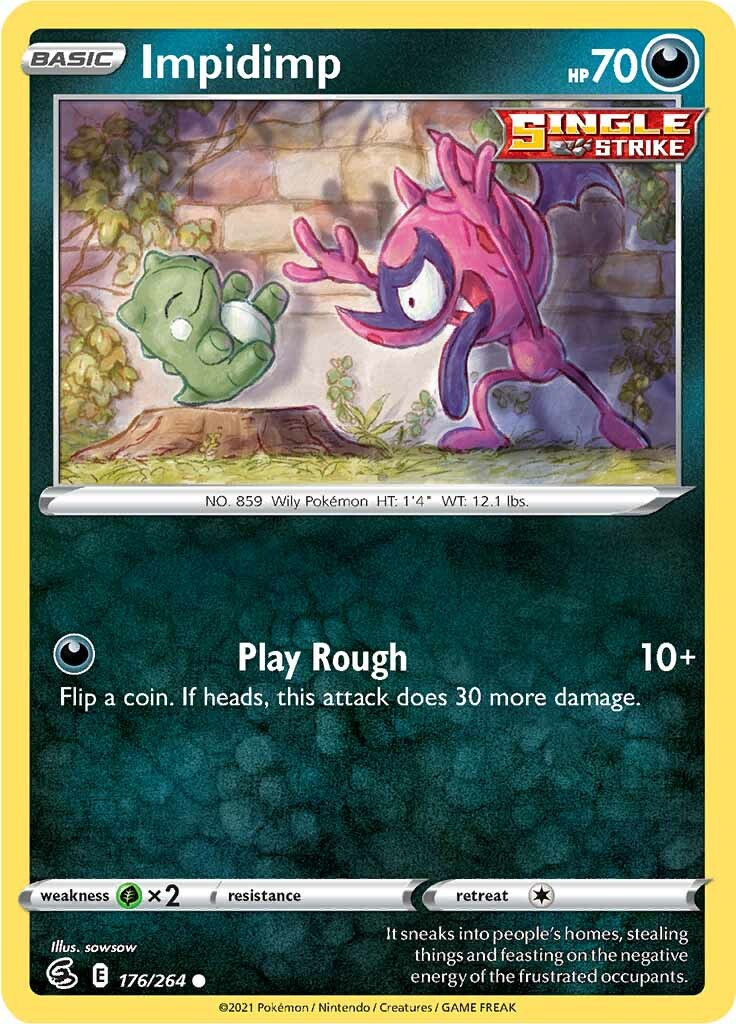 Impidimp (176/264) [Sword & Shield: Fusion Strike] - Pokémon - Card Brawlers | Quebec | Canada |