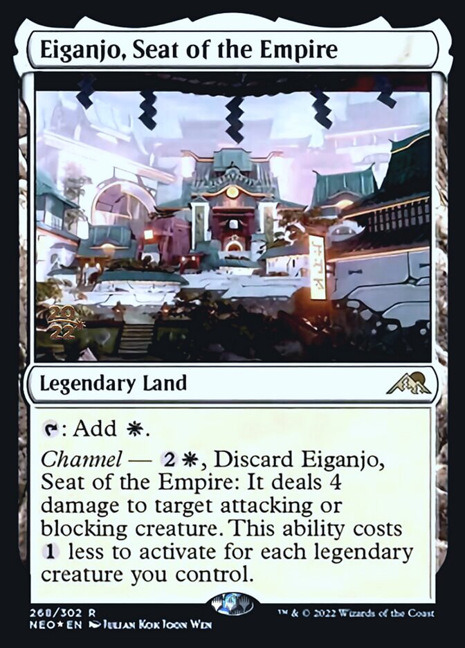 Eiganjo, Seat of the Empire [Kamigawa: Neon Dynasty Prerelease Promos] - Magic: The Gathering - Card Brawlers | Quebec | Canada |