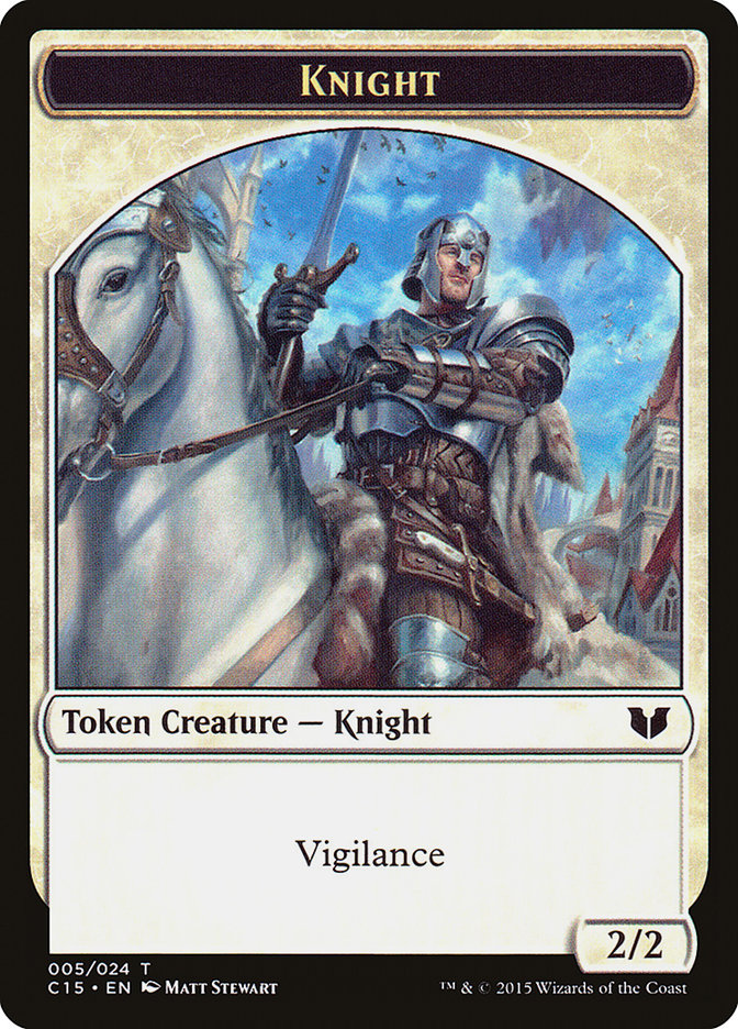 Angel // Knight (005) Double-Sided Token [Commander 2015 Tokens] - Magic: The Gathering - Card Brawlers | Quebec | Canada |