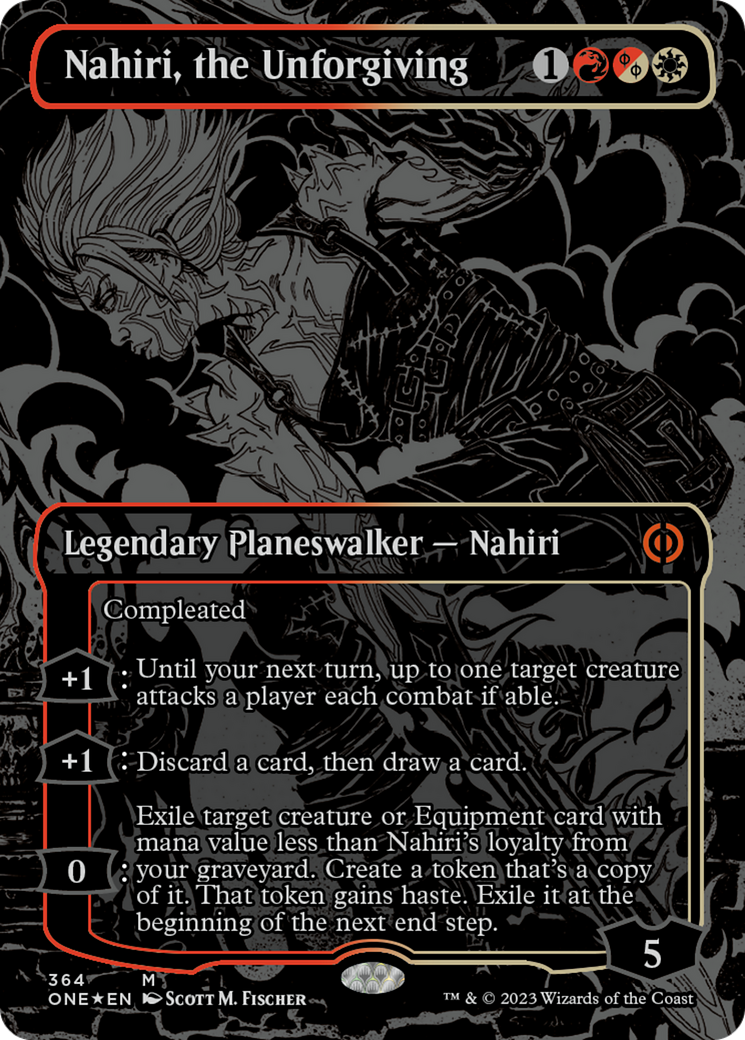 Nahiri, the Unforgiving (Oil Slick Raised Foil) [Phyrexia: All Will Be One] - Magic: The Gathering - Card Brawlers | Quebec | Canada |