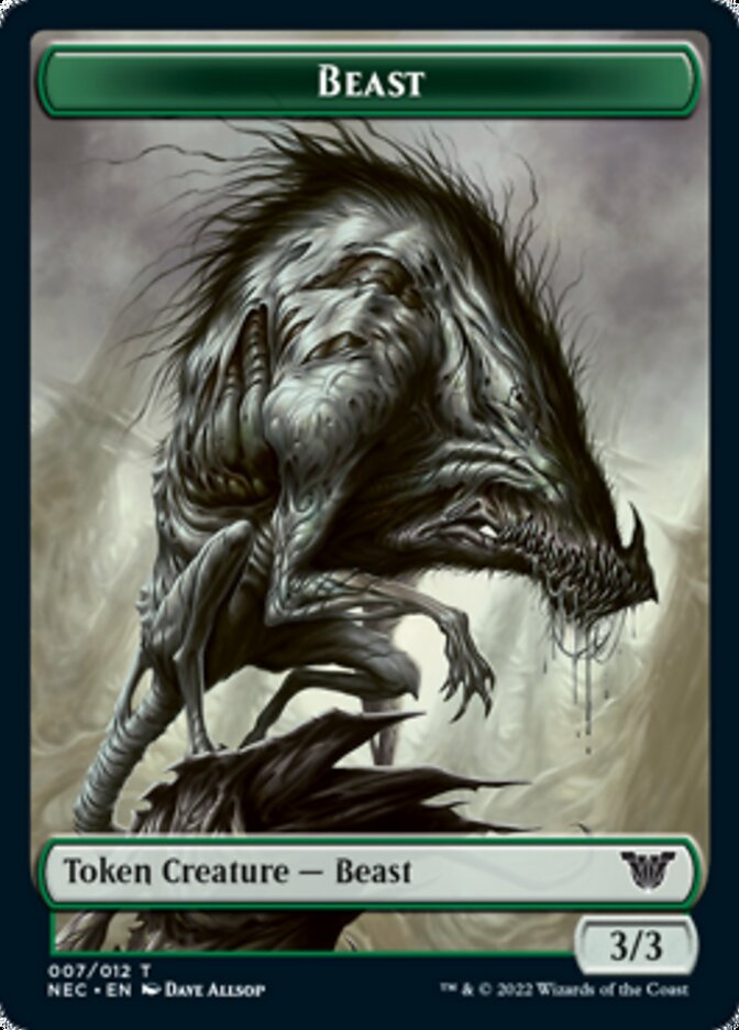 Beast // Treasure Double-Sided Token [Kamigawa: Neon Dynasty Commander Tokens] - Magic: The Gathering - Card Brawlers | Quebec | Canada |