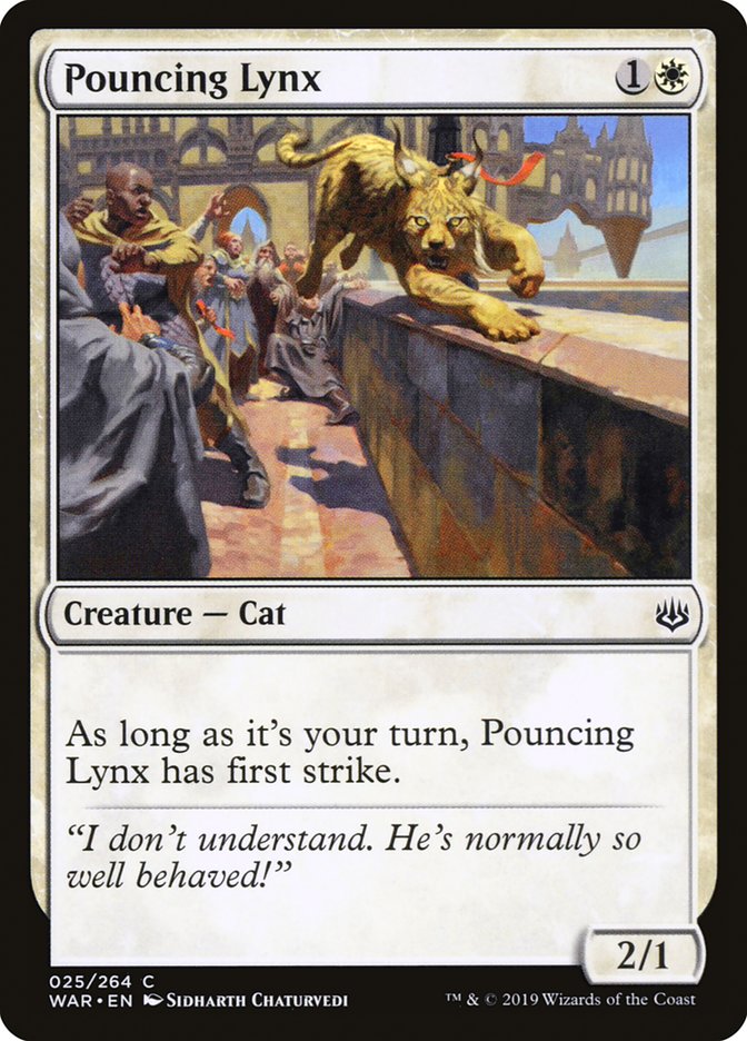 Pouncing Lynx [War of the Spark] - Magic: The Gathering - Card Brawlers | Quebec | Canada |