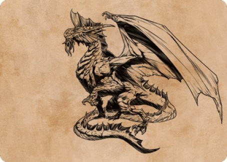 Ancient Silver Dragon Art Card (47) [Commander Legends: Battle for Baldur's Gate Art Series] - Magic: The Gathering - Card Brawlers | Quebec | Canada |