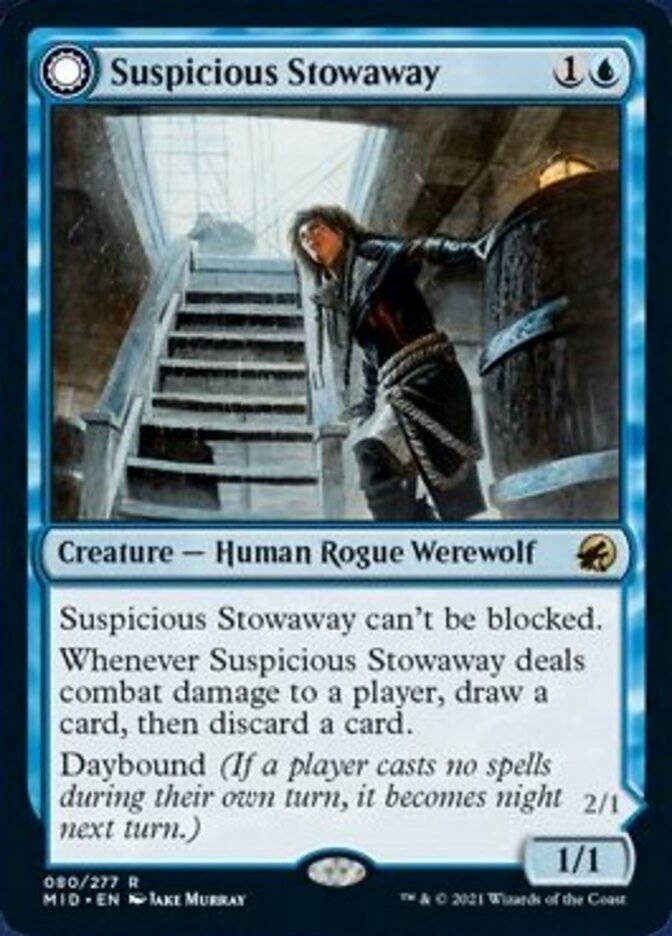 Suspicious Stowaway // Seafaring Werewolf [Innistrad: Midnight Hunt] - Magic: The Gathering - Card Brawlers | Quebec | Canada |
