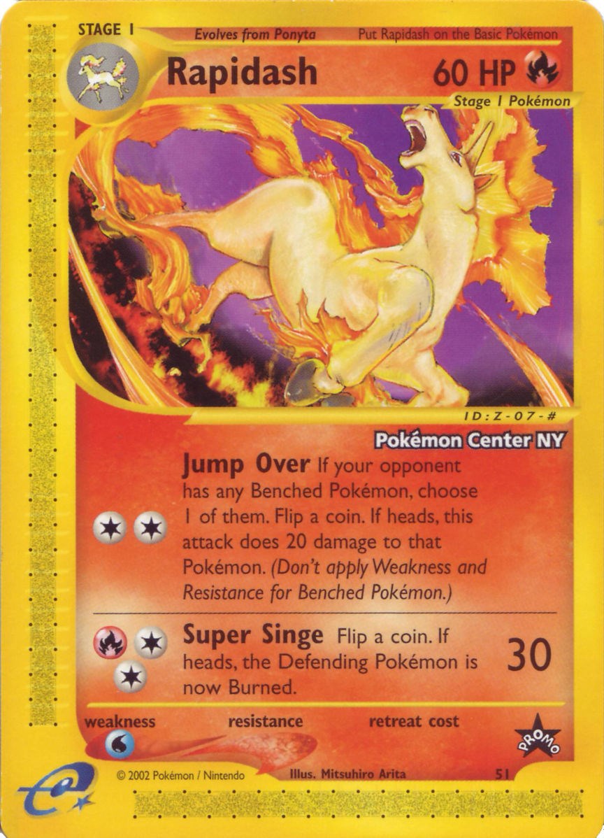 Rapidash (51) (Pokemon Center NY Promo) [Wizards of the Coast: Black Star Promos] - Pokémon - Card Brawlers | Quebec | Canada |