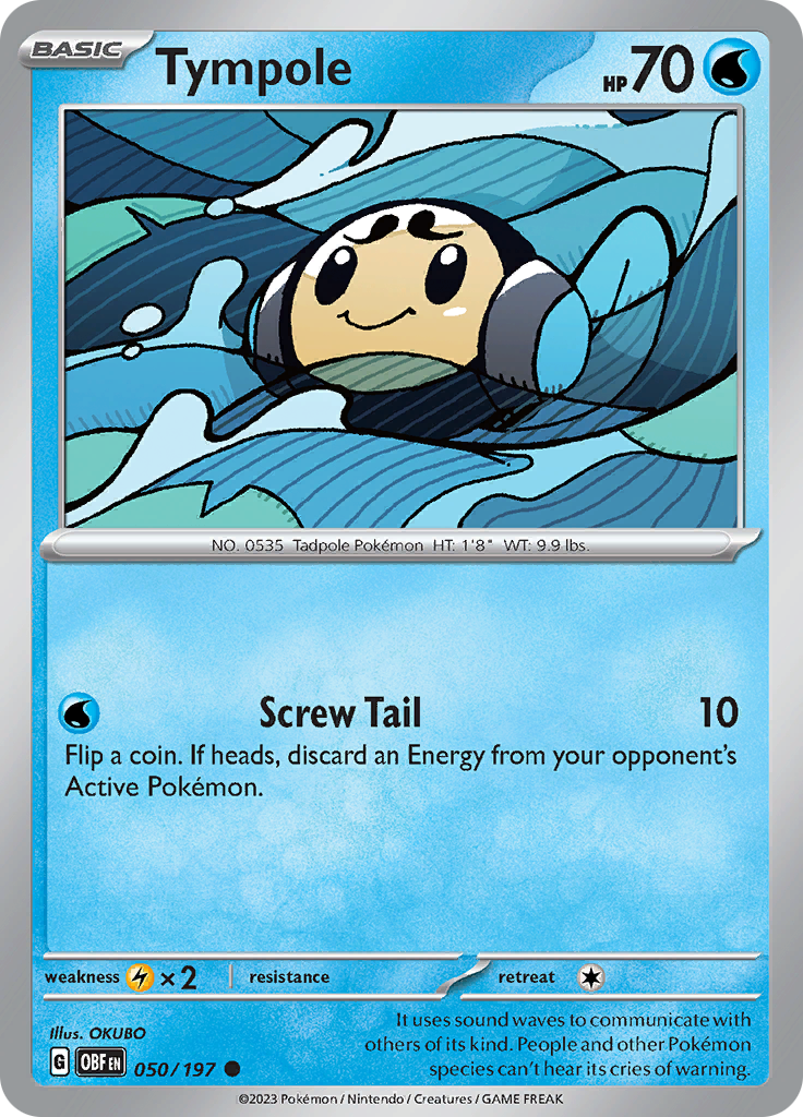 Tympole (050/197) [Scarlet & Violet: Obsidian Flames] - Pokémon - Card Brawlers | Quebec | Canada |