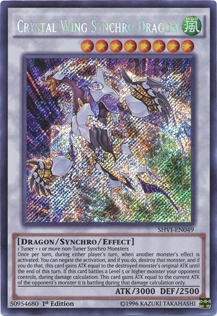 Crystal Wing Synchro Dragon [SHVI-EN049] Secret Rare - Yu-Gi-Oh! - Card Brawlers | Quebec | Canada |