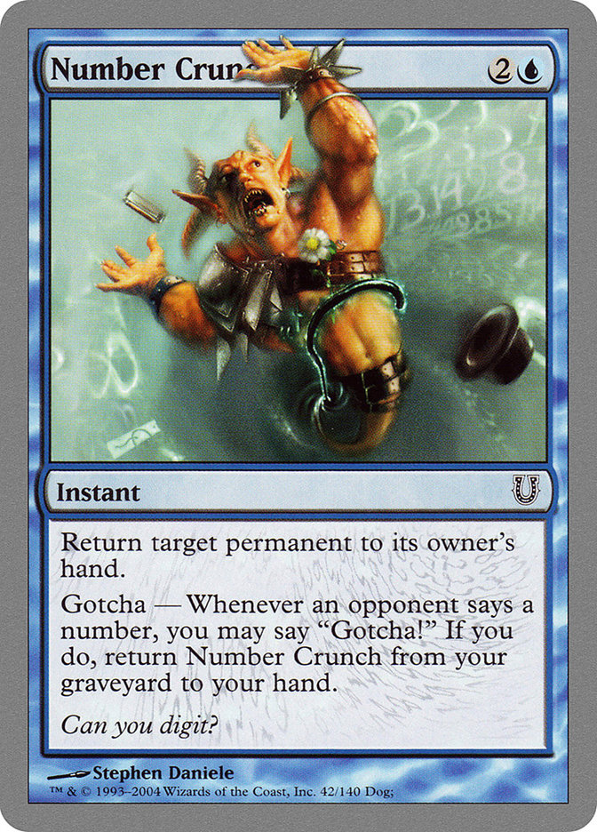 Number Crunch [Unhinged] - Magic: The Gathering - Card Brawlers | Quebec | Canada |