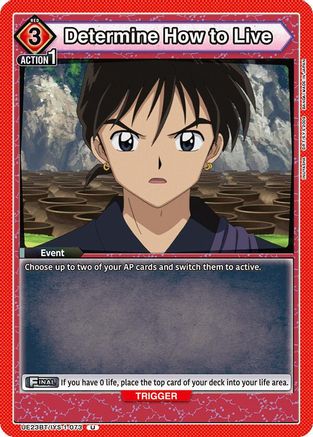 Determine How to Live (UE23BT/IYS-1-073) - UE23BT Inuyasha