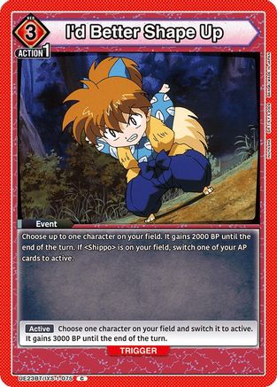 I'd Better Shape Up (UE23BT/IYS-1-075) - UE23BT Inuyasha