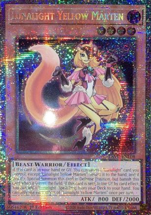 Lunalight Yellow Marten (Starlight Rare) (LAVD-ENL08) - Legendary Arc-V Decks 1st Edition