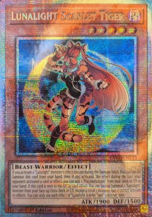 Lunalight Scarlet Tiger (Starlight Rare) (LAVD-ENL13) - Legendary Arc-V Decks 1st Edition