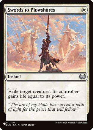 Swords to Plowshares (DSC) (LIST-106) - The List Reprints