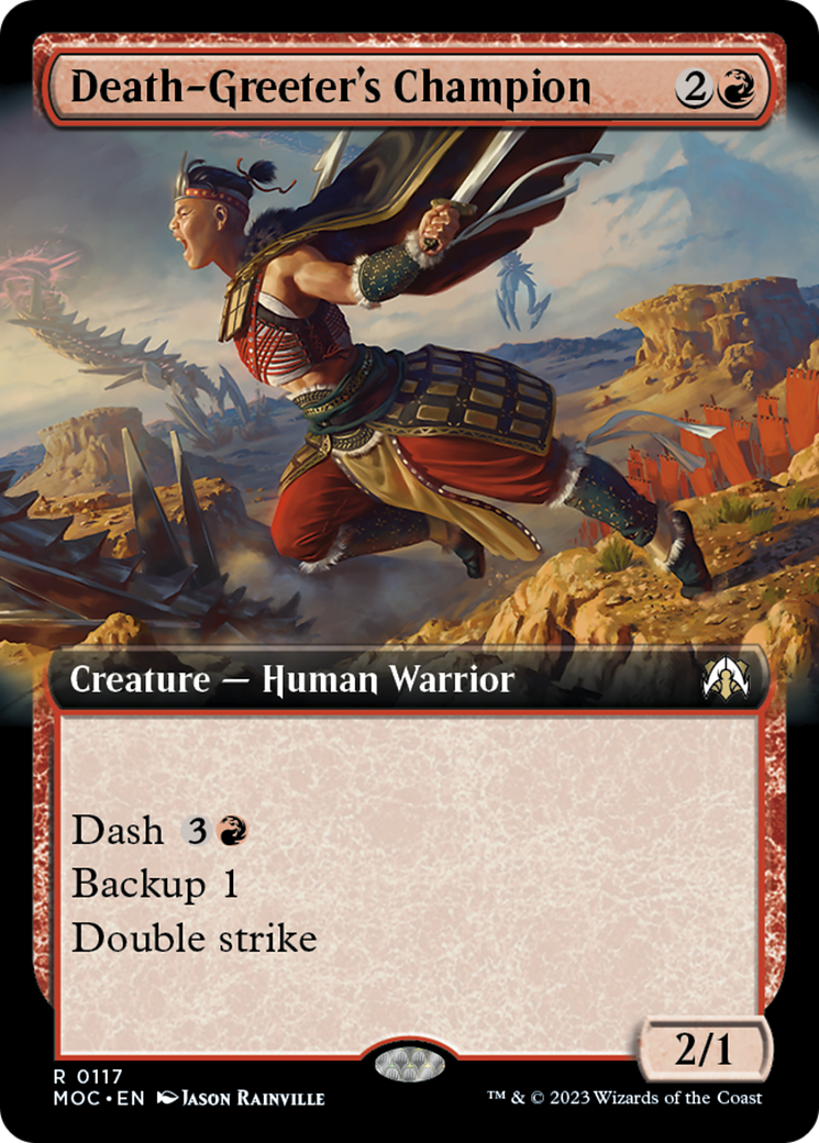 Death-Greeter's Champion (Extended Art) [March of the Machine Commander] - Magic: The Gathering - Card Brawlers | Quebec | Canada |