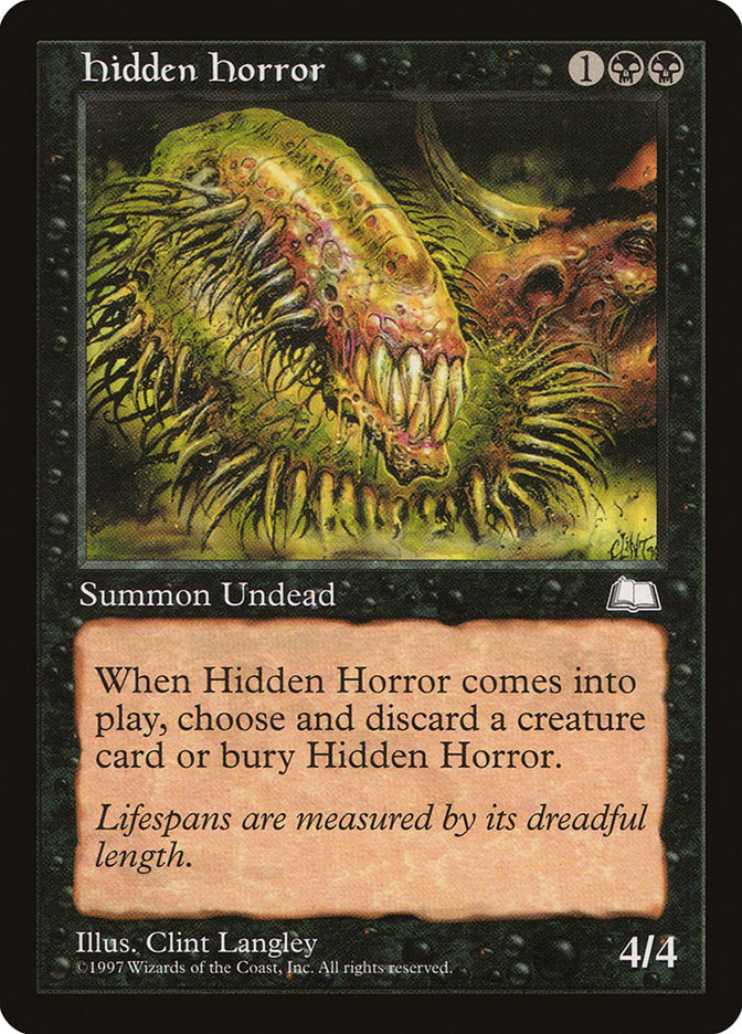 Hidden Horror [Weatherlight] - Magic: The Gathering - Card Brawlers | Quebec | Canada |