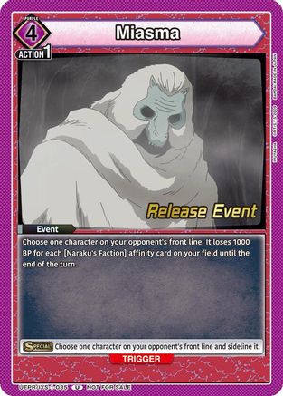 Miasma (UEPR/IYS-1-035) - UE23BT Inuyasha Release Event Cards