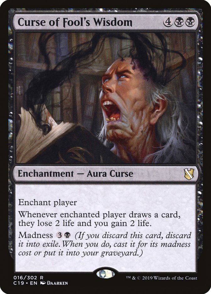 Curse of Fool's Wisdom [Commander 2019] - Magic: The Gathering - Card Brawlers | Quebec | Canada |