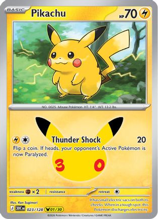 Pikachu (023/128) - Holofoil [ME 30th Celebration]