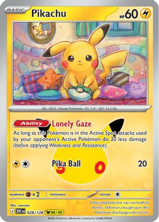 Pikachu (028/128) - Holofoil [ME 30th Celebration]