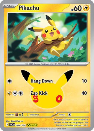 Pikachu (041/128) - Holofoil [ME 30th Celebration]
