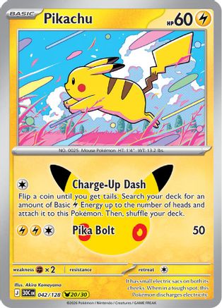Pikachu (042/128) - Holofoil [ME 30th Celebration]