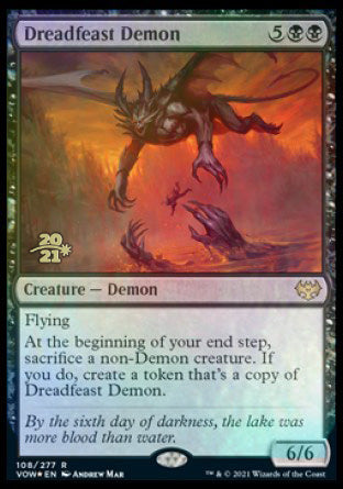 Dreadfeast Demon [Innistrad: Crimson Vow Prerelease Promos] - Magic: The Gathering - Card Brawlers | Quebec | Canada |