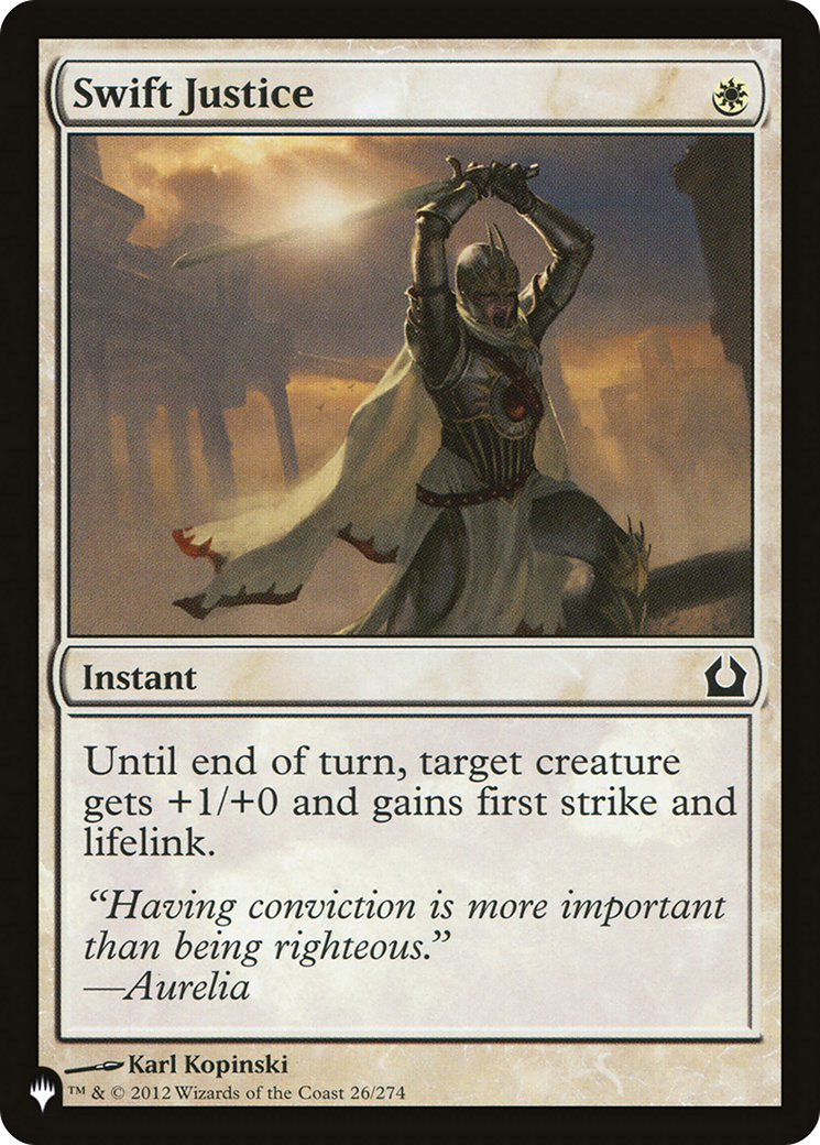 Swift Justice [The List] - Magic: The Gathering - Card Brawlers | Quebec | Canada |