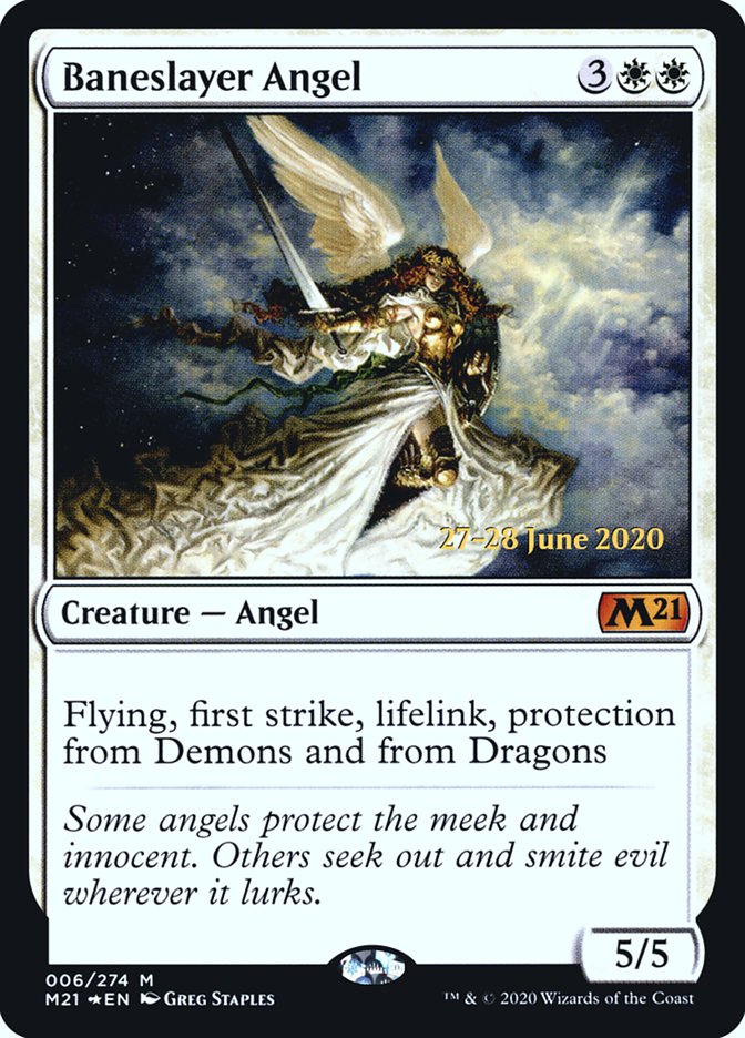 Baneslayer Angel [Core Set 2021 Prerelease Promos] - Magic: The Gathering - Card Brawlers | Quebec | Canada |