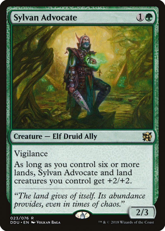 Sylvan Advocate [Duel Decks: Elves vs. Inventors] - Magic: The Gathering - Card Brawlers | Quebec | Canada |