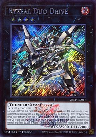 Ryzeal Duo Drive (Emblazoned Secret Rare) (26LP-EN017) Secret Rare - Limited Pack World Championship 2026 - Limited Pack World Championship 2026 - Card Brawlers | Quebec | Canada |