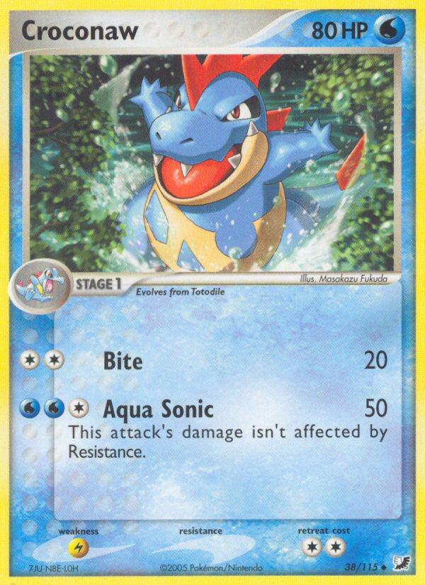 Croconaw (38/115) [EX: Unseen Forces] - Pokémon - Card Brawlers | Quebec | Canada |