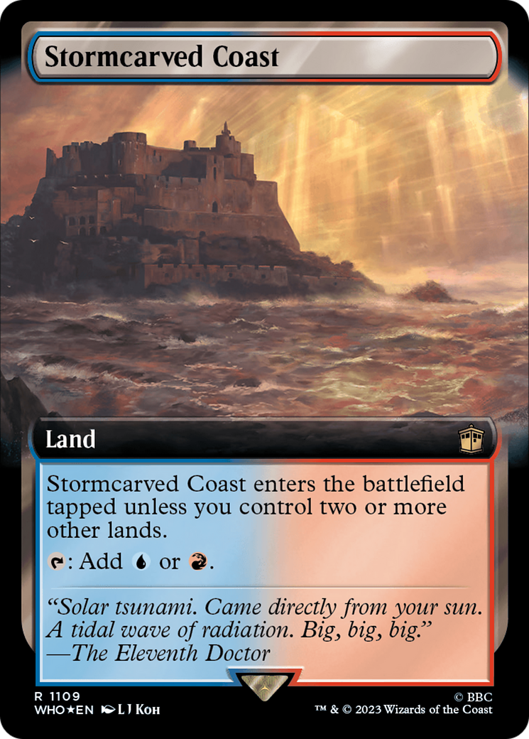 Stormcarved Coast (Extended Art) (Surge Foil) [Doctor Who] - Magic: The Gathering - Card Brawlers | Quebec | Canada |