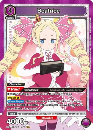 Beatrice (078) (UE24BT/REZ-1-078) - UE24BT ReZERO Starting Life in Another World Foil