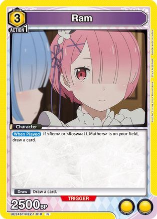 Ram (010) (UE24ST/REZ-1-010) - UE24ST ReZERO Starting Life in Another World Starter Deck Foil