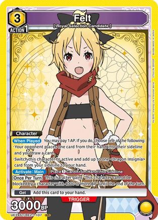 Felt (107) (UE24ST/REZ-1-107) - UE24ST ReZERO Starting Life in Another World Starter Deck Foil