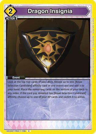 Dragon Insignia (UE24ST/REZ-1-109) - UE24ST ReZERO Starting Life in Another World Starter Deck