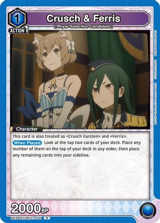 Crusch & Ferris (UE24ST/REZ-1-111) - UE24ST ReZERO Starting Life in Another World Starter Deck Foil