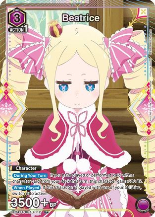 Beatrice (R*) (UE24ST/REZ-1-112) - UE24ST ReZERO Starting Life in Another World Starter Deck Foil