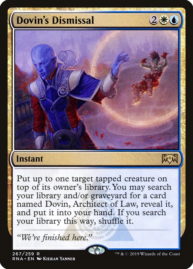 Dovin's Dismissal [Ravnica Allegiance] - Magic: The Gathering - Card Brawlers | Quebec | Canada |