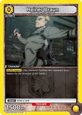 Reiner Braun (UEX07BT/AOT-2-018) - UEX07BT Attack on Titan Vol 2